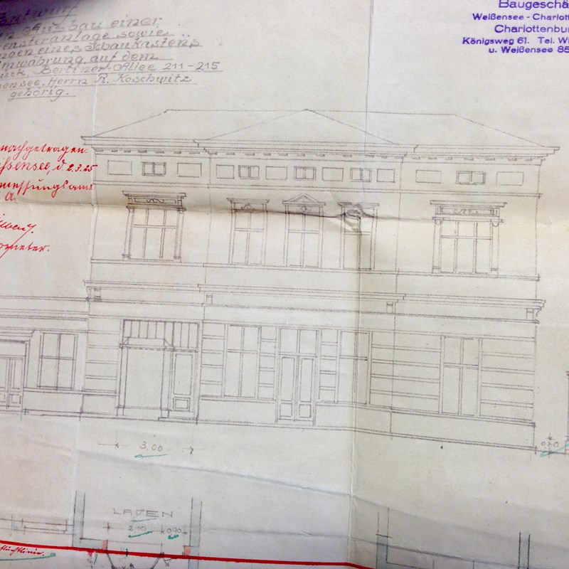 Straßenansicht um 1925